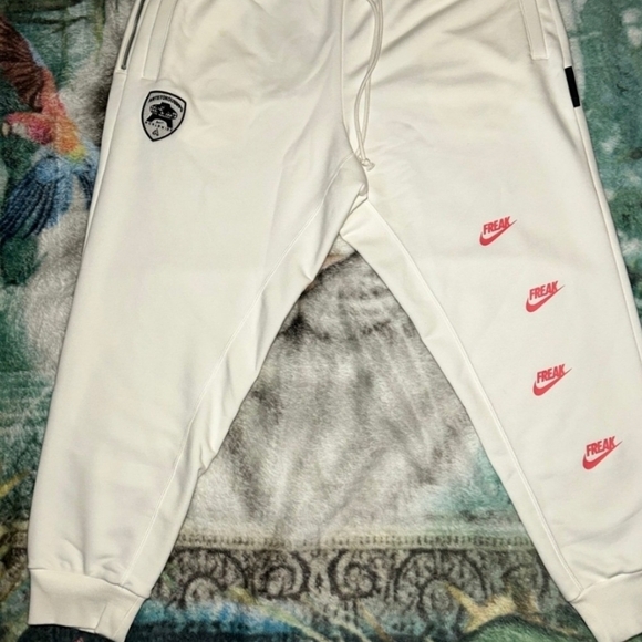 Nike Other - Nike White Joggers with Red and Black AccentsThe Freak Active Wear